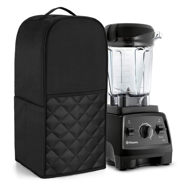 Luxja Blender Cover Compatible with Vitamix 64 oz. Low-Profile Blender, Black(quilted) - Image 1